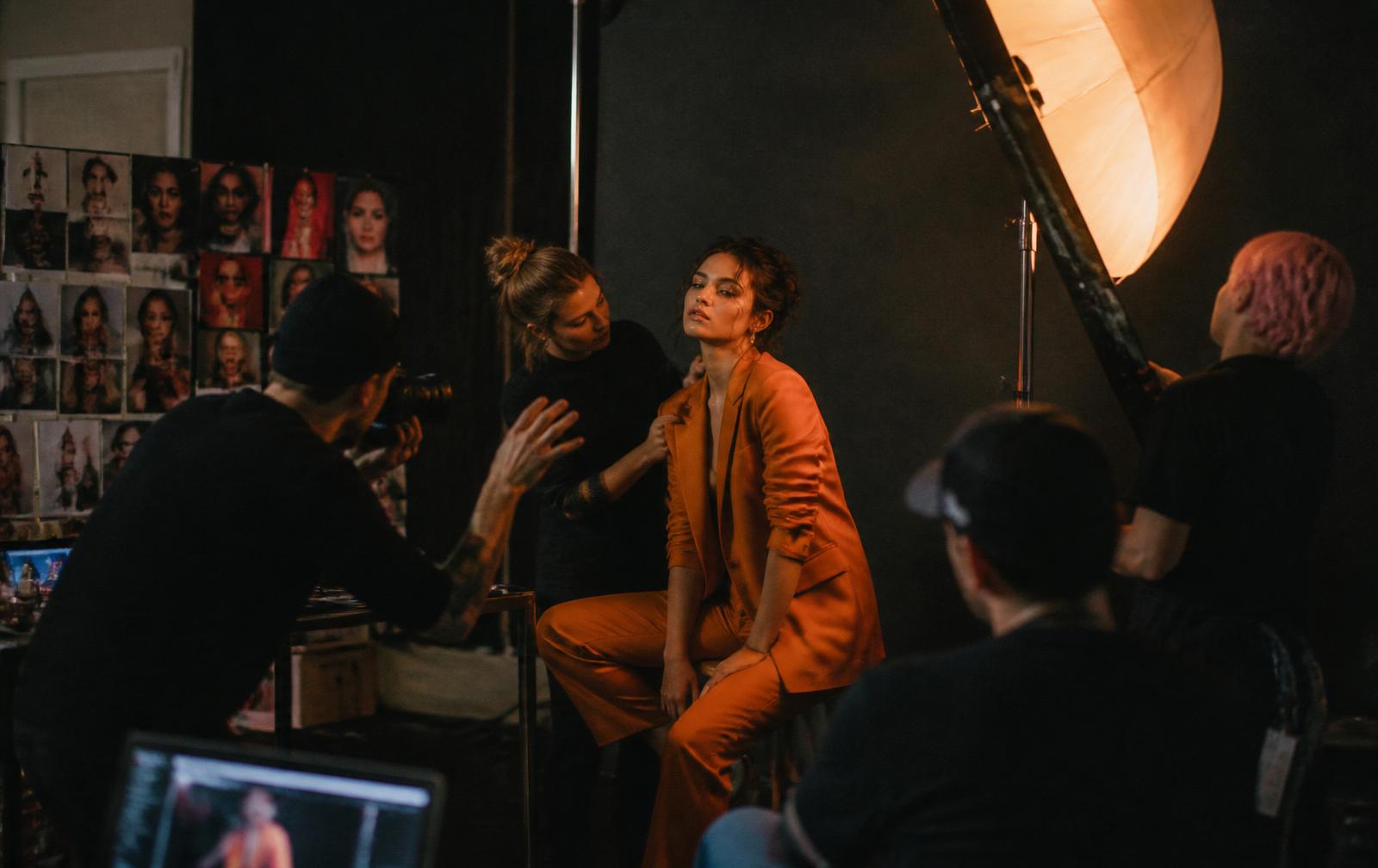 A creative production in progress